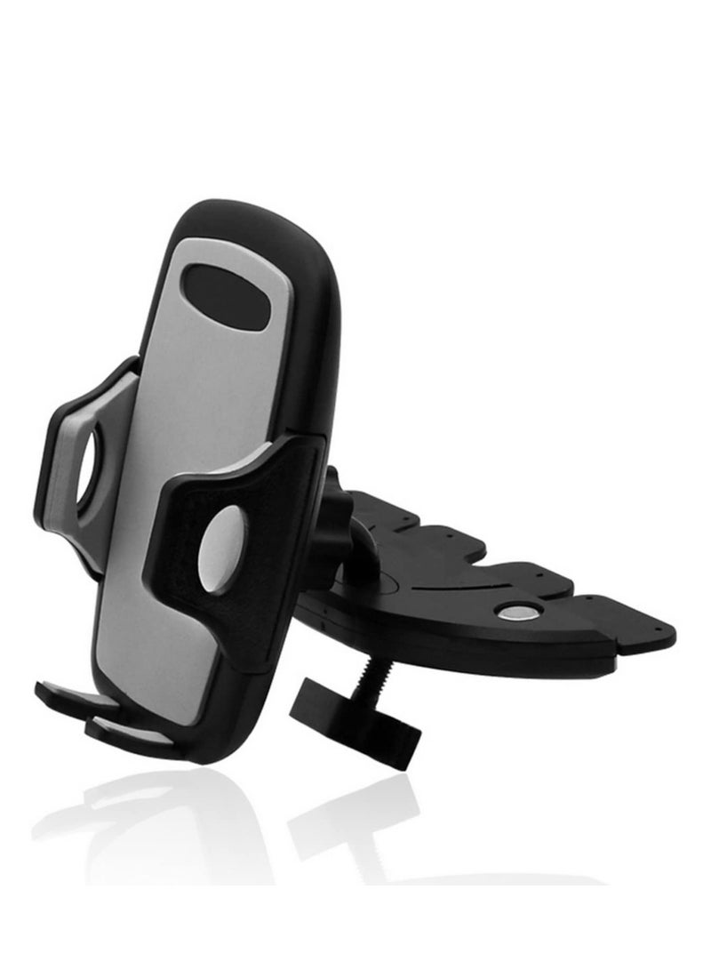 360 Degree Rotatable CD Slot Phone Holder for Car Auto Scaling Gravity Phone Stand for iPhone 12 Pro Max for Samsung GPS More Secure Grip with Rubber Pad  (Fits 50-100mm)  - Image 1