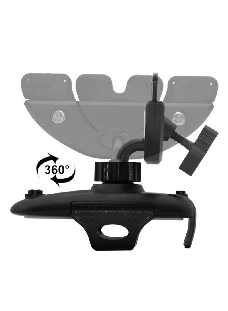360 Degree Rotatable CD Slot Phone Holder for Car Auto Scaling Gravity Phone Stand for iPhone 12 Pro Max for Samsung GPS More Secure Grip with Rubber Pad  (Fits 50-100mm)  - Image 4