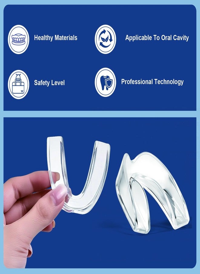 SAMOKA Mouth Guard for Grinding Teeth at Night,4 PCS Night Guards for Teeth Grinding,Mouth Guard for Sleep,Night Guard(One Size - Image 3