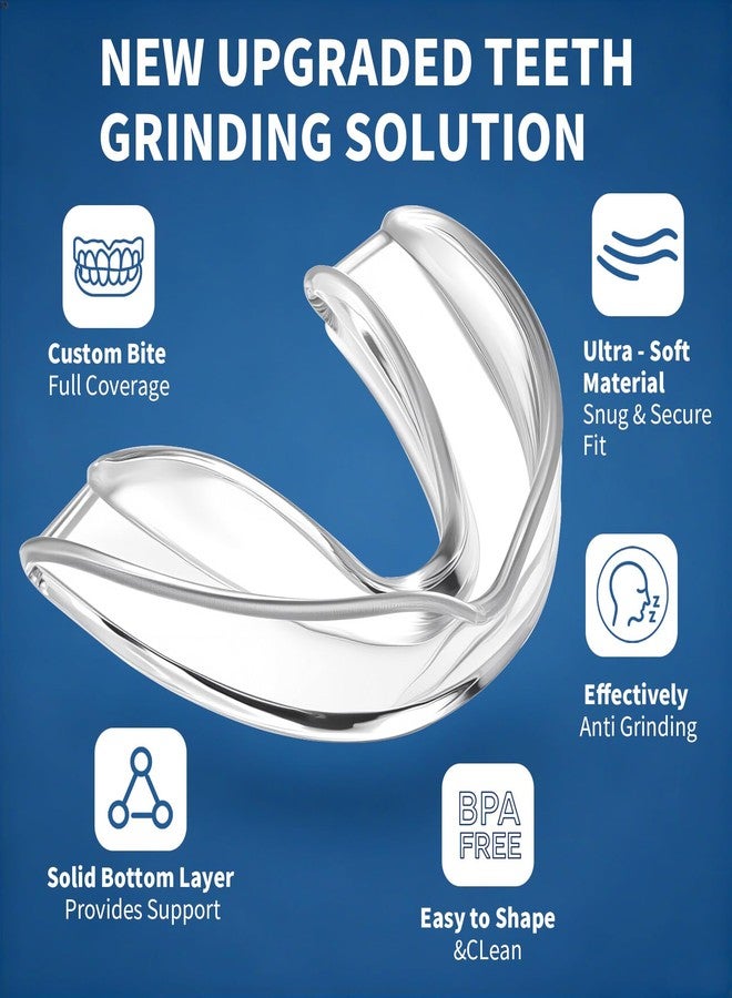 SAMOKA Mouth Guard for Grinding Teeth at Night,4 PCS Night Guards for Teeth Grinding,Mouth Guard for Sleep,Night Guard(One Size - Image 2