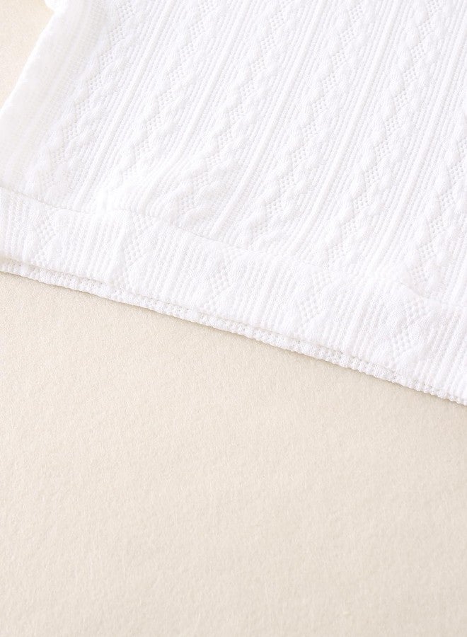 Fdqin Toddler Girls Sweater Fall Winter Long Sleeve Knit Pullover Casual Solid Outfit Black White 3-4Years - Image 5