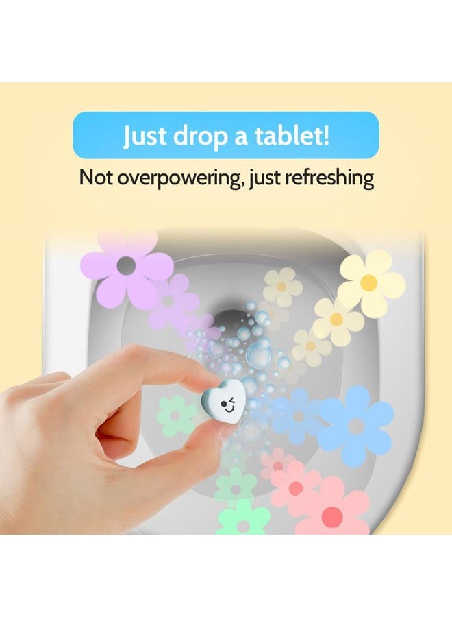 tofume Effervescent Bathroom Air Freshener - Elegant Ylang Ylang Lavender - Toilet Deodorizer, Bathroom Odor Eliminator, Toilet Freshener, Flushable Air Freshener Toilet Tablets, 3 Pack (90 Tablets) - Image 5
