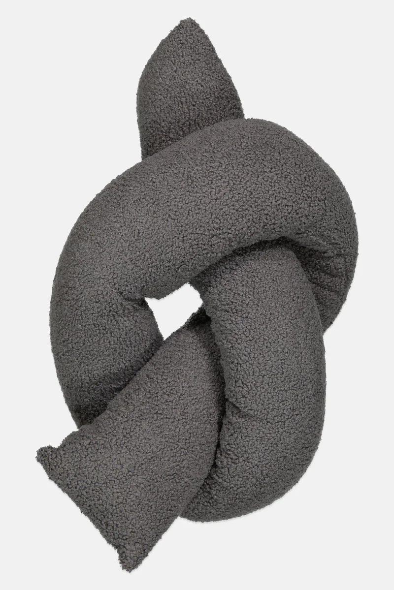 Muy Mucho Boucle Long Cushion 12 H x 164 L cm, Grey