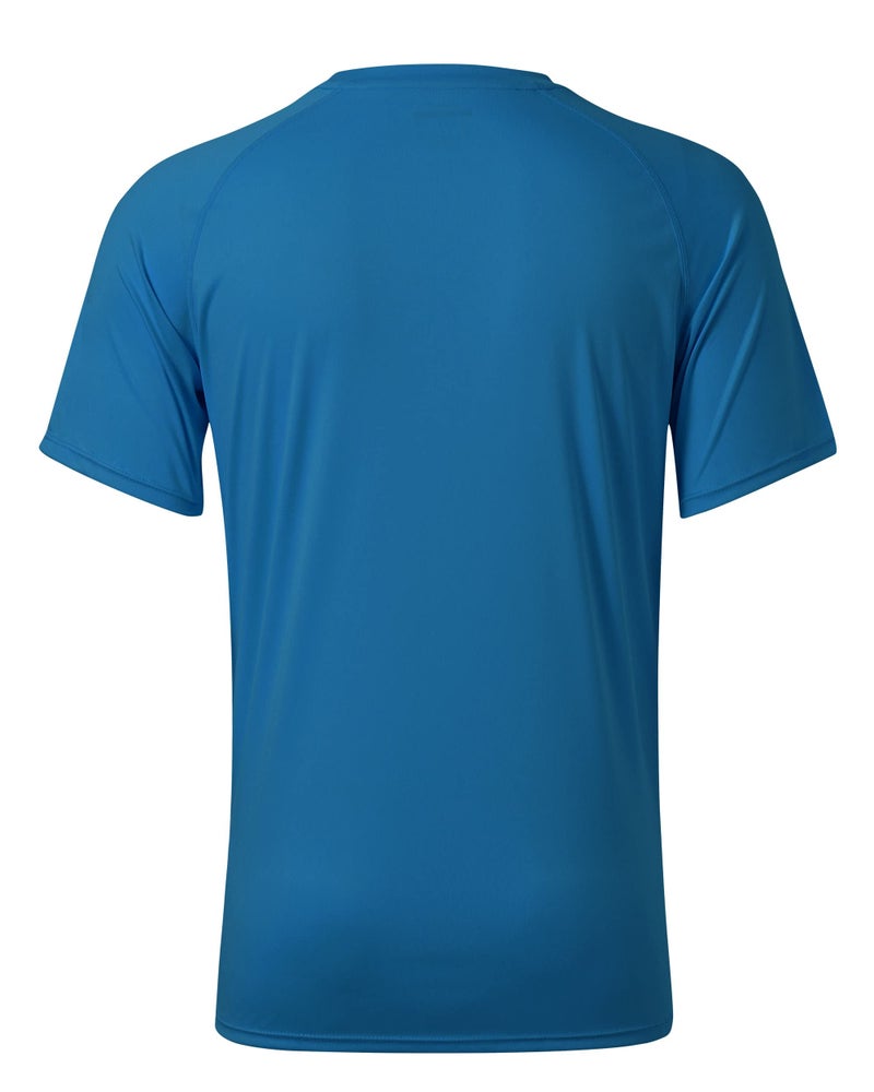 Willit Men's Rashguard Swim Shirt Short Sleeve UPF 50+ Sun Protection Shirt SPF Quick Dry Water Shirt Ocean Blue L - Image 3