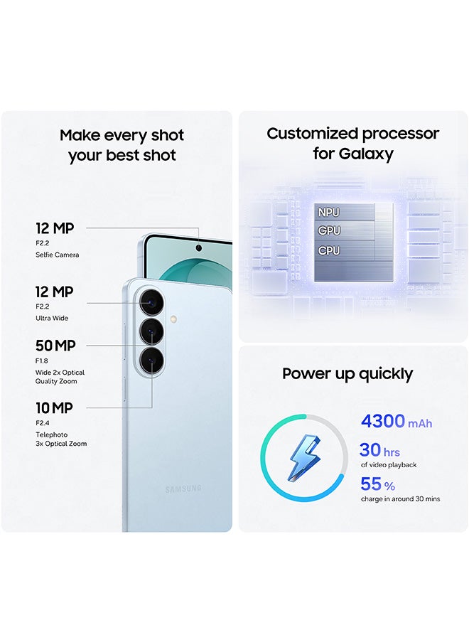 Samsung Galaxy S26 Dual SIM Sky Blue 12GB RAM 256GB 5G - Middle East Version - Image 5