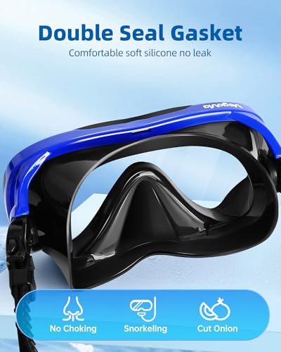 VegoVia Adult Swim Goggles with Nose Cover for Women Men, HD Clear Wide View Pool Water Nose Waterproof Shower Goggles Swimming Adult Diving Scuba Youth Mask Pool Underwater Beach Ocean Open Water - Image 3