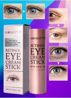 AuQuest Retinol Eye Stick Eye Repair and Treatment Silk Protein Anti-Wrinkle and Firming Paste for Eye Skin Reduce Appearance of Fine Lines Anti-Aging Dark Circles & Puffiness Eye Cream  - Image 1