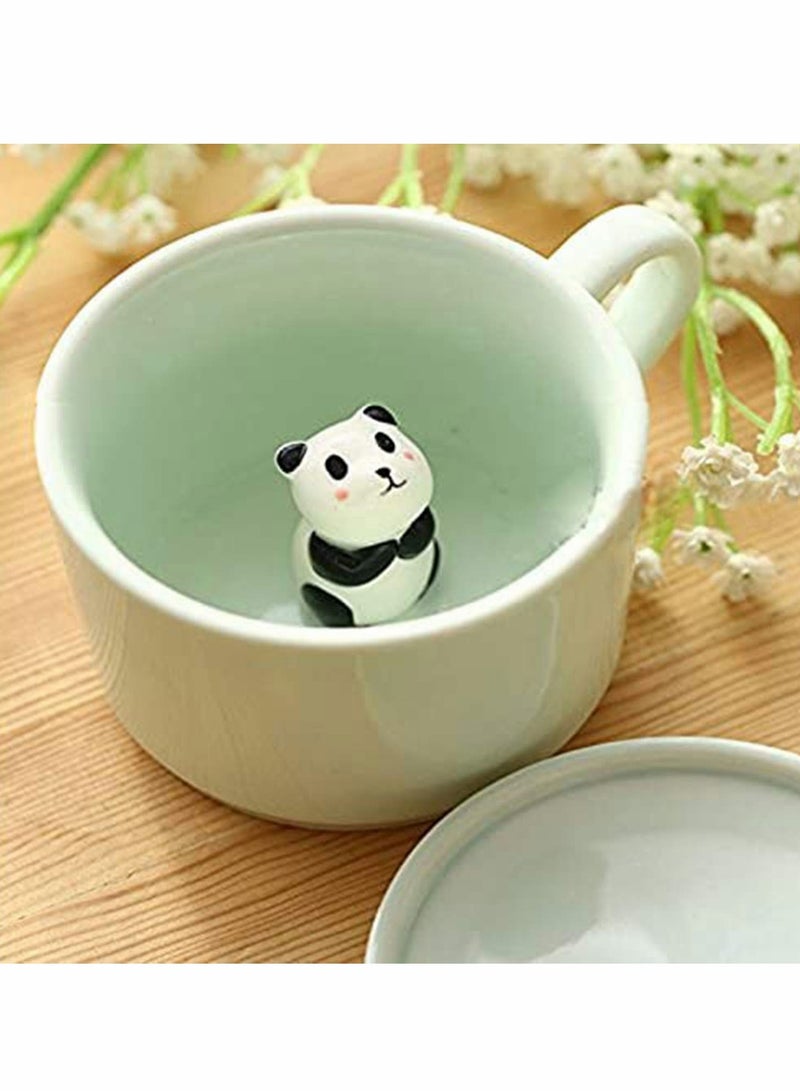 KASTWAVE Panda Ceramic Cup, Coffee Milk Tea Ceramic Mugs,3D Animal Cups | Hidden Animal Inside |Best Gift for Morning Drink Weddings Birthdays Father's Day - Image 4