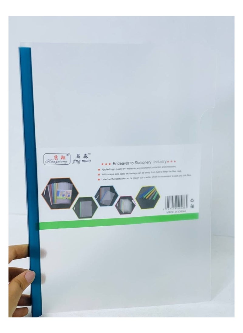Generic Ruler file, transparent file, heavy plastic material, clean, high quality, micro 18, in different colors. Bag: 10 pieces.  - Image 3