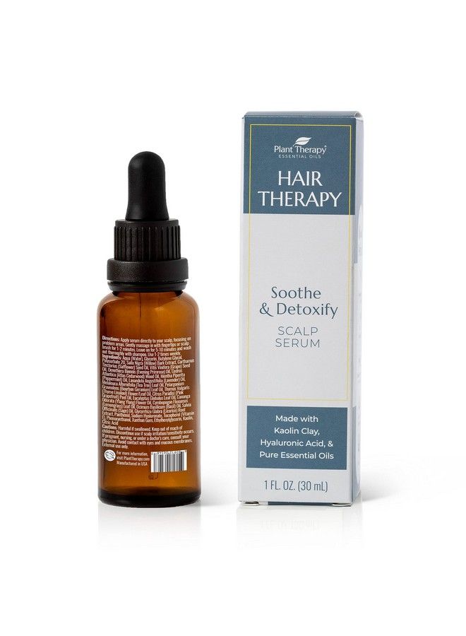 Plant Therapy Hair Therapy Soothe & Detoxify Scalp Serum 1 Oz With Hyaluronic Acid White Kaolin Clay & Hair Therapy Blend Remove Product Buildup Balance Oils And Stimulate Circulation - Image 4