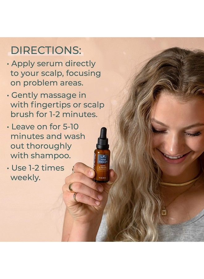 Plant Therapy Hair Therapy Soothe & Detoxify Scalp Serum 1 Oz With Hyaluronic Acid White Kaolin Clay & Hair Therapy Blend Remove Product Buildup Balance Oils And Stimulate Circulation - Image 3