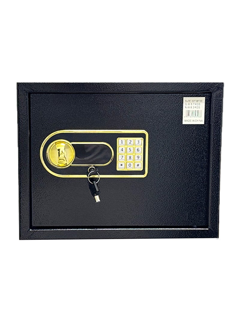 Luxury Fire-Resistant Digital Security Safe With Electronic Number Pad And Lock And Physical  Key 20*31*20 cm 4.3 Kg - Image 3