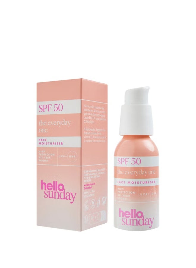 Hello Sunday The Everyday One Face Moisturiser With Hyaluronic Acid SPF50 50ml - Image 4