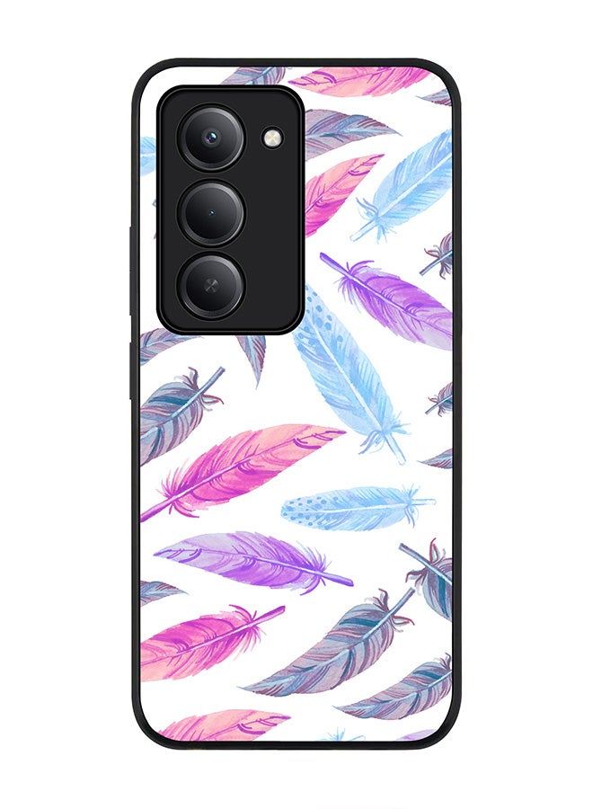 Stylizedd For Xiaomi Redmi 15 5G Case,Slim fit Camera Protection, Shockproof Thin Phone cover  - Feather Colors - Image 1