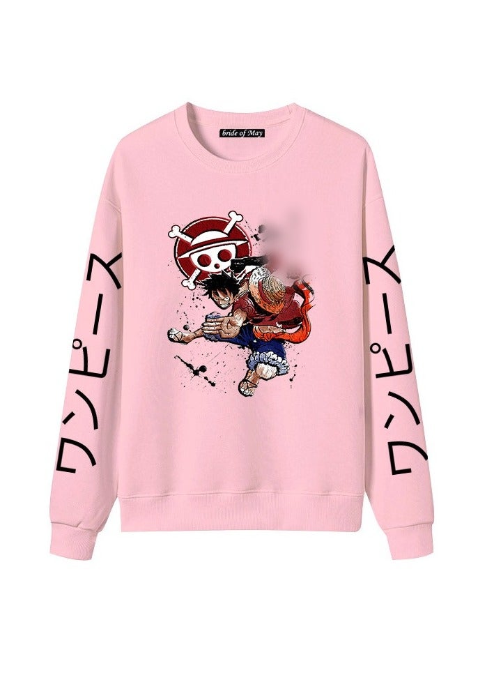 KUYING New One Piece Printed Casual Round Neck Hoodie  - Image 1