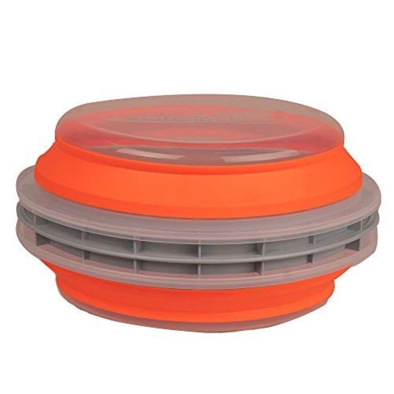 CanCooker Batter Bowl XL: Collapsible, Mess-Free, Dishwasher and Microwave Safe, Chemical-Free in Vibrant Orange - Image 1