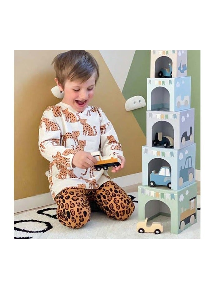 Elli Junior Jabadabado -Stacking Cubes Vehicles 1-5 - Image 4