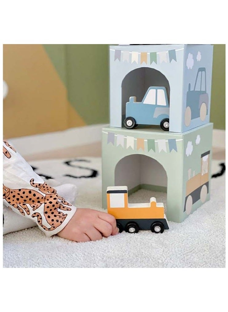 Elli Junior Jabadabado -Stacking Cubes Vehicles 1-5 - Image 3