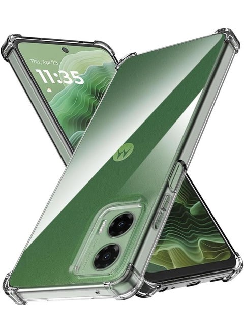 Transparent protective case for Moto G35 phone, super slim, made of shockproof clear gel for Motorola Moto G35 5G