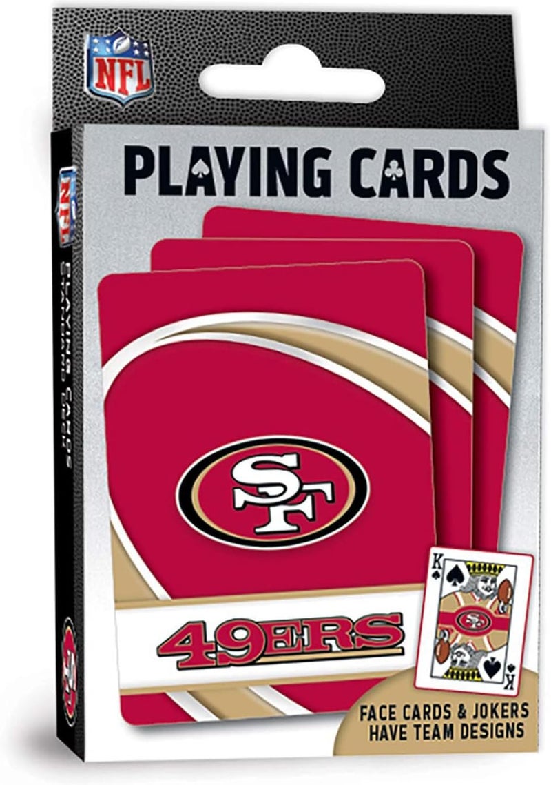 Master Pieces NFL Playing Cards – Officially Licensed San Francisco 49ers Football Deck for Adults and Kids – Premium Team Collectible, Poker Game Set, and Perfect 49ers Gifts for Men and Fans - Image 1