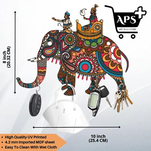 APS ART PLUS STORE Wooden Key Holder for Wall Decor - Image 2