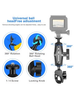 RATSAW Motorcycle Mount For Action Cameras Such As The Insta360 GoPro Hero Double Ball Handlebar Mount for Action Camera  - Image 3