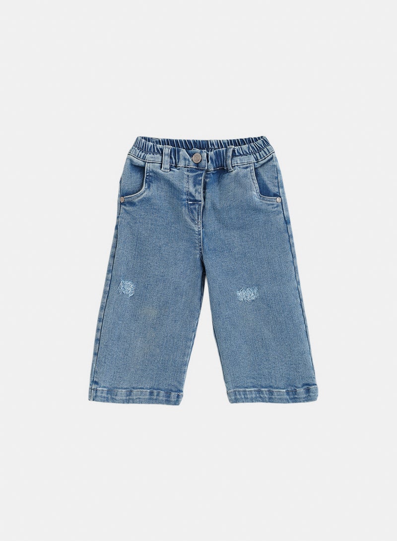 Junior Baby Girls Denim Pant - Image 1