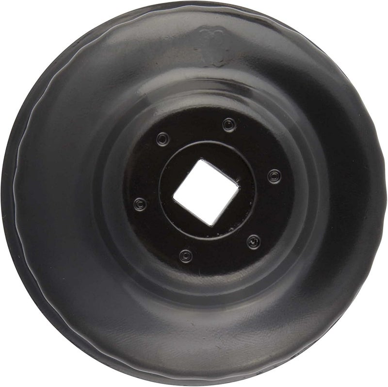 Steelman 76mm x 30 Flute Low Profile Oil Filter Cap Wrench Socket for Confined Screw-In Filters, 3/8-inch Drive, Durable Chrome Vanadium Steel - Image 2