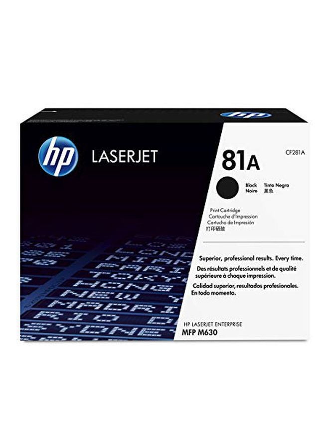 HP خرطوشة حبر تصوير أصلية لطابعة ليزر جيت CF281A 81A أسود - Image 1