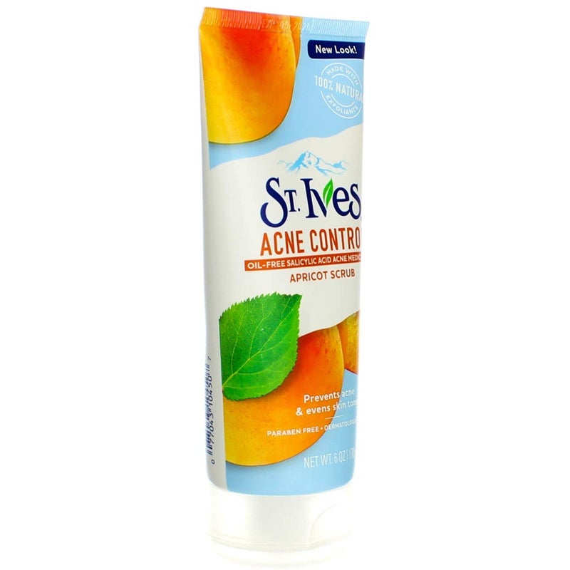 St. Ives Acne Control Medicated Apricot Scrub, 6 Oz (3 Pack) - Image 2