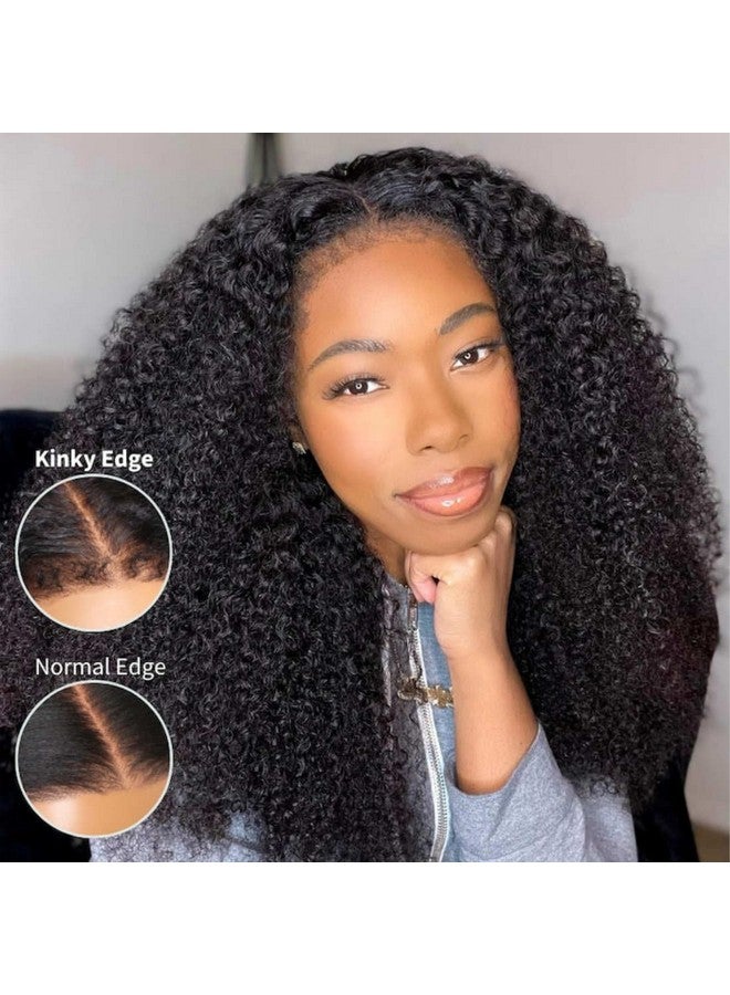 بيوتي فوريفر باروكة شعر مستعار من Beauty Forever Bye Bye Knots مقاس 7×5، Pre Everything 4C، حواف مجعدة مجعدة، باروكة شعر مستعار بدون غراء مع عقد غير مرئية، باروكة شعر بشري من الدانتيل مقطوعة مسبقًا، كثافة 180%، لون طبيعي، 14 بوصة - Image 3