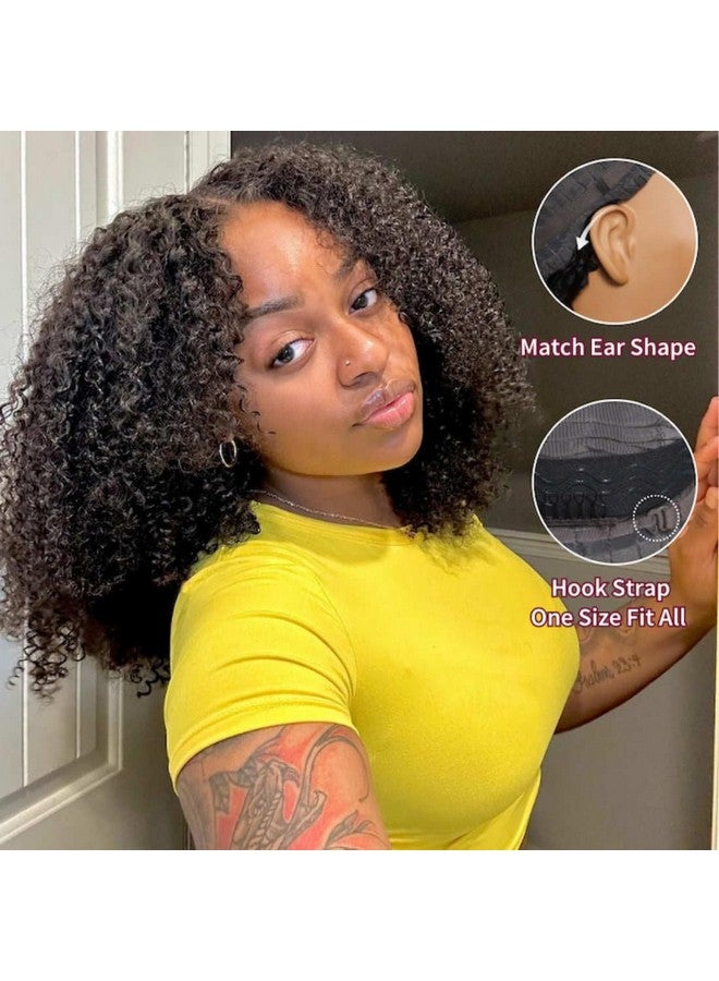 بيوتي فوريفر باروكة شعر مستعار من Beauty Forever Bye Bye Knots مقاس 7×5، Pre Everything 4C، حواف مجعدة مجعدة، باروكة شعر مستعار بدون غراء مع عقد غير مرئية، باروكة شعر بشري من الدانتيل مقطوعة مسبقًا، كثافة 180%، لون طبيعي، 14 بوصة - Image 4