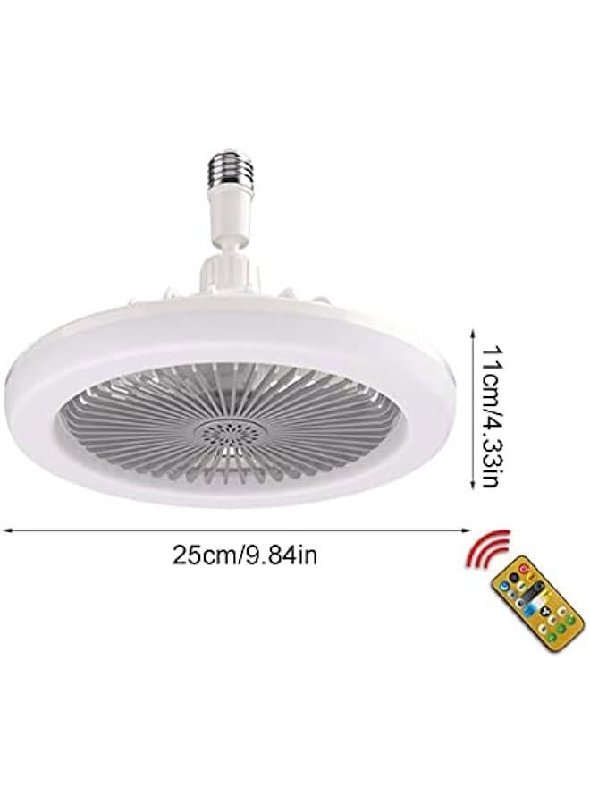 Enclosed Ceiling Fan with Light - Lighting Fan - Enclosed Ceiling Fan | Upgraded E27 Cooling Fan with Light,LED Low Profile Ceiling Fan E27 LED Fan Lamp for Garage,Tool Room and Store-Room - Image 4