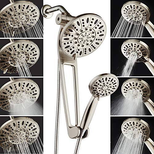 AquaDance High-Pressure 48-Mode 3-Way Shower Spa Combo with Adjustable 18-Inch Extension Arm, Brushed Nickel - Image 3