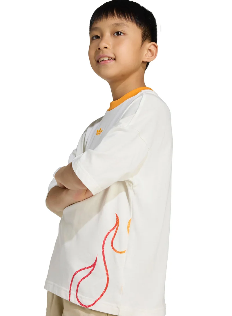 adidas Originals Kids Twill Shorts And T-Shirt Set