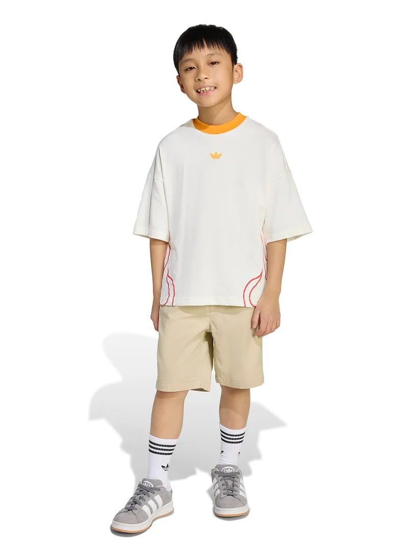 adidas Originals Kids Twill Shorts And T-Shirt Set