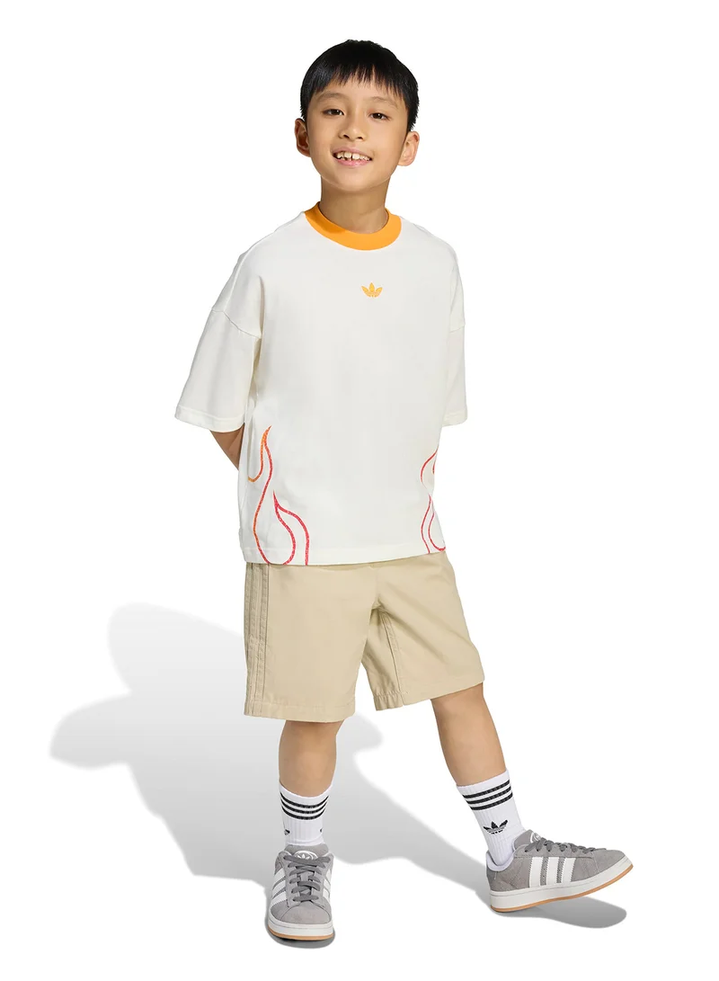 adidas Originals Kids Twill Shorts And T-Shirt Set