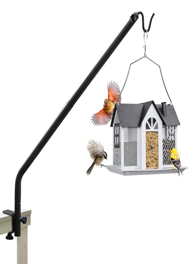 Kingsyard Heavy Duty Deck Railing Hooks Wall Mounted Bracket Deck Hook for Bird Feeders Balcony Planters Suet Baskets Lanterns Wind Chimes Hangers Outdoor - Image 1