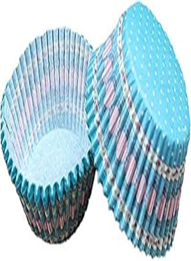 100pcs Cupcake Liner Baking Cups Mold Paper Muffin Cases Cake cups blue Baking tools