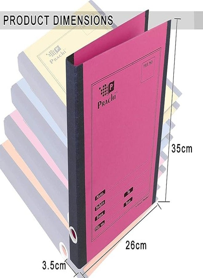 SNDIA 4 PK Box Files A4 Size Paper Folder Cobra File Office File Document Organizer Certificates Holder- Color May Vary (35 x 26 x 3.5 cm) - Image 2