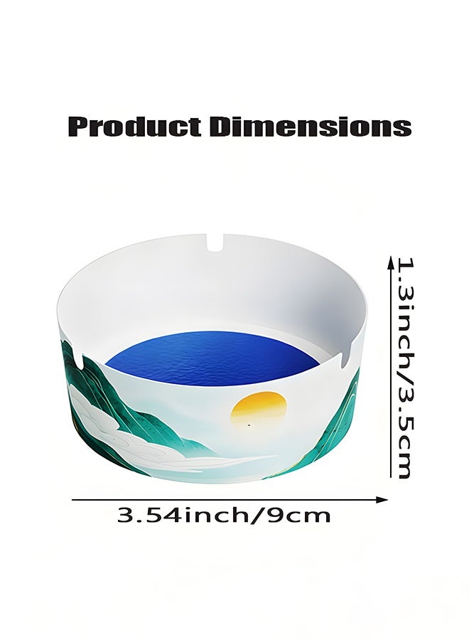 20 Pack Disposable Ashtrays for Smokers, Pre-filled Smoke-quenching Sand, Rapid Foaming, Smokeless Ash Holder with Sticky Balm, Portable Cigarette Ashtray for Home, Office, Patio, Outdoor Balcony - Image 2