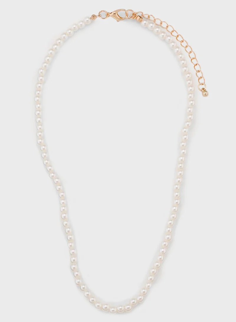 Ginger Layered Beaded Layered Heart Pendant Necklace