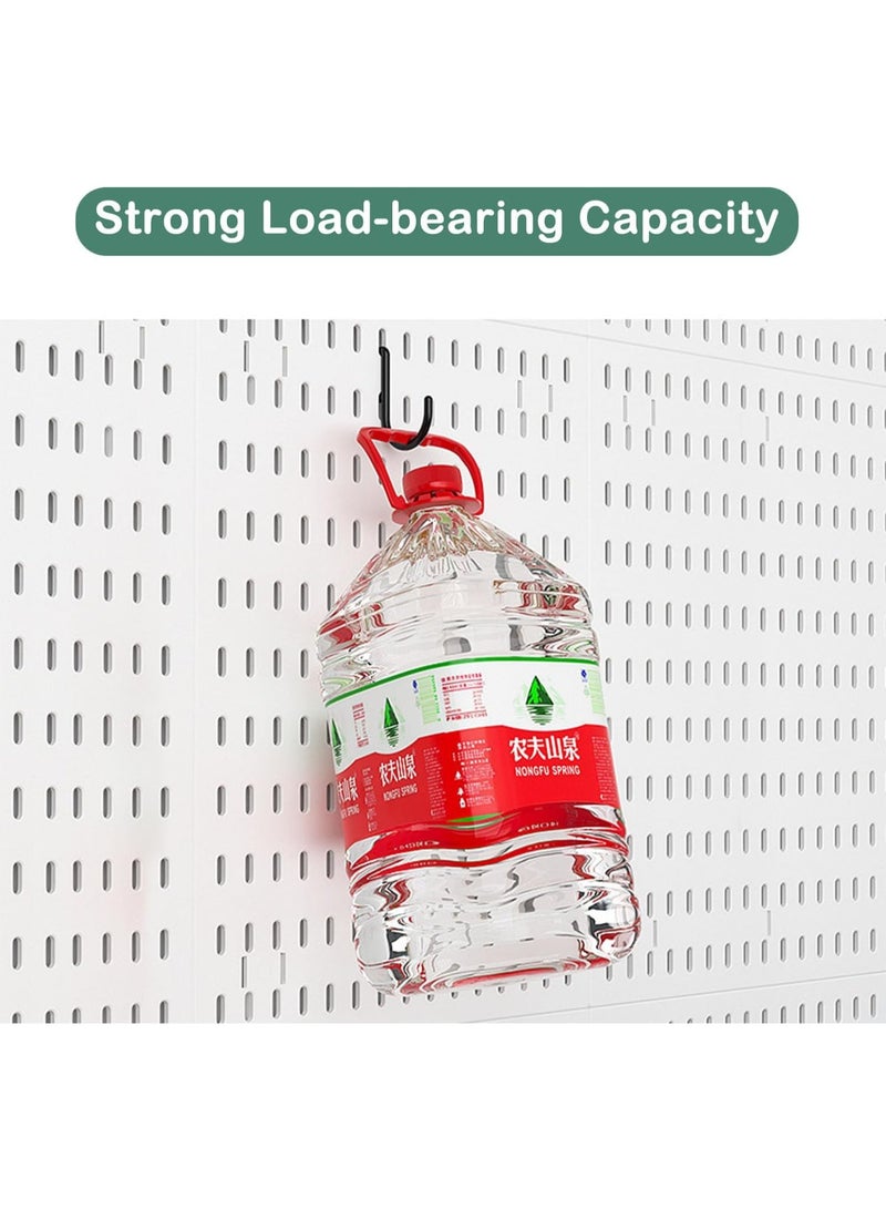 تابيت مجموعة ألواح التثبيت، منظم ألواح تثبيت جداري مع 3 ألواح تثبيت و17 ملحقًا، ألواح تثبيت وملحقات معلقة بشكل معياري لمنظم الحائط، مجموعات ألواح تثبيت للعرض للمنزل (أبيض) - Image 3