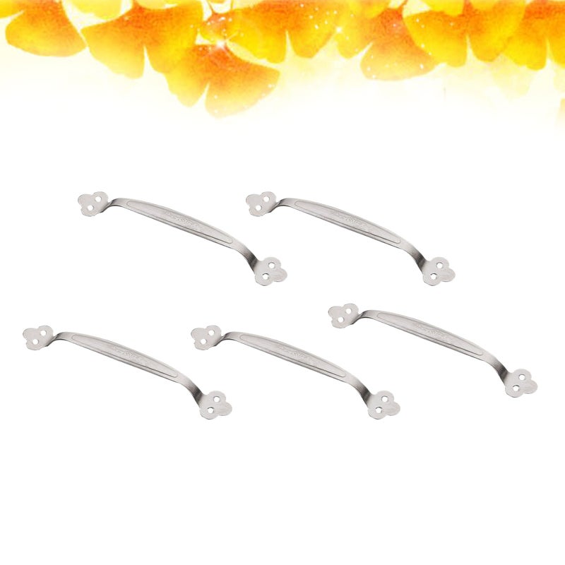 5pcs Dual Holes Toilet Bathroom Bathtub Handrail Safety Grab Stainless Steel Handles Armrest Safety Hand Rail Support Assist Bath Handles - Image 3