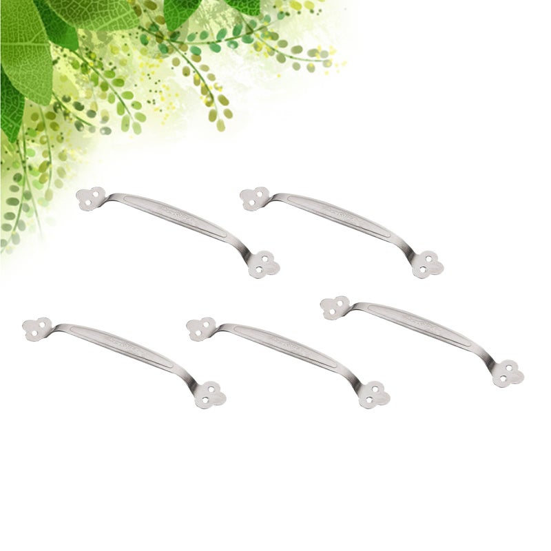 5pcs Dual Holes Toilet Bathroom Bathtub Handrail Safety Grab Stainless Steel Handles Armrest Safety Hand Rail Support Assist Bath Handles - Image 5