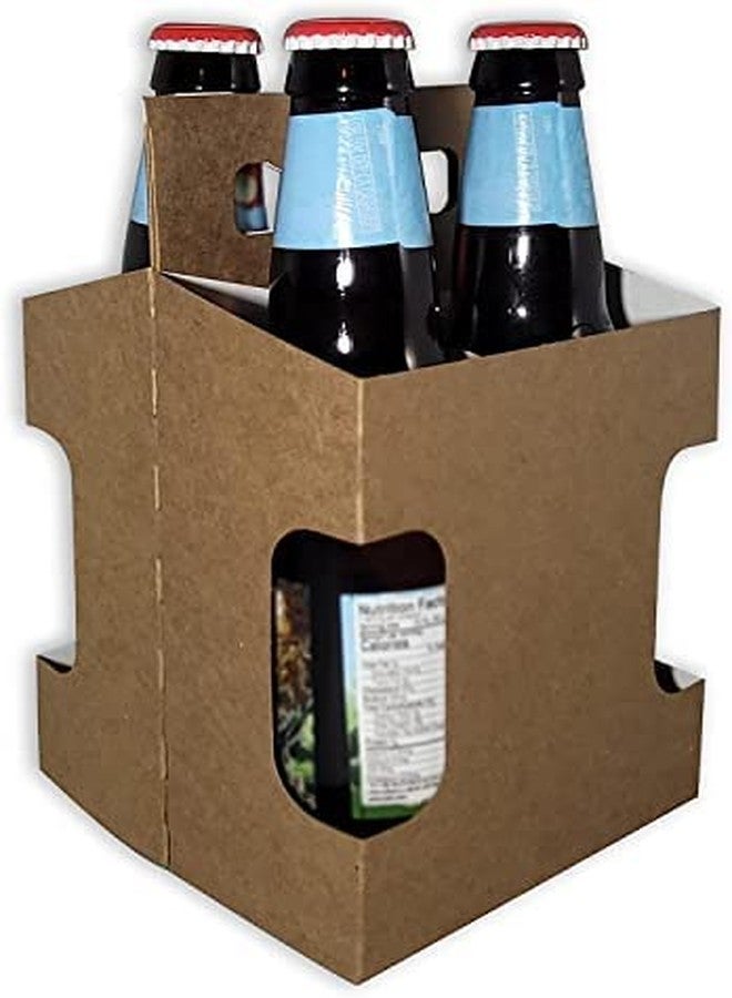 ICE N COLD 4pk Cardboard Carrier (Kraft-Die, 50ct) | Holds 4pk 12oz Bottles | FAST SAME DAY SHIPPING… - Image 1