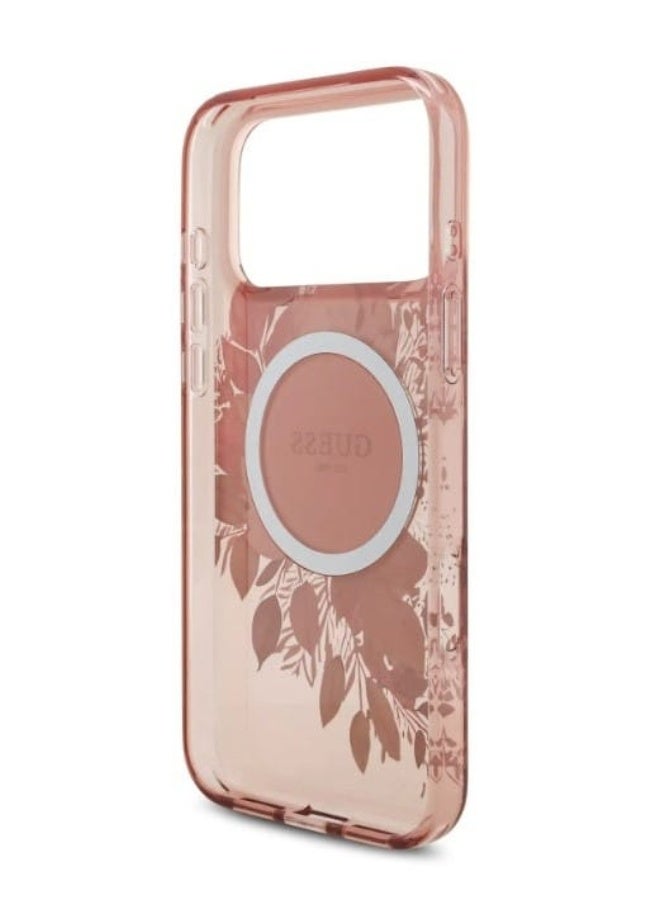 GUESS Protective Case with Harmonious Circular Floral Design, Compatible with MagSafe Technology Compatible with iPhone 17 Pro Max - Image 5