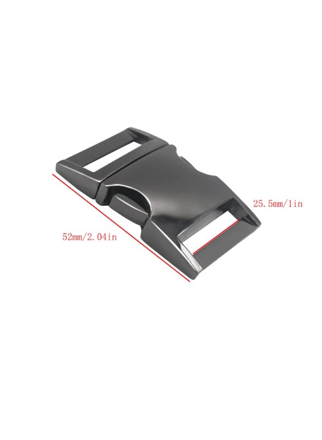 4 Pcs Quick Side Release Clips Metal Buckles for Straps Webbing Paracord Bracelet Dog Collar Backpack Belt - Image 2
