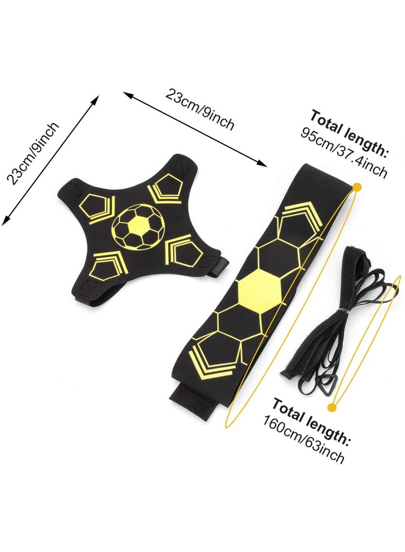 Soccer Trainer Football Kick Training Aids Hands-Free Adjustable Solo Practice Equipment with Adjustable Belt Elastic Rope Fits Ball 3, 4, and 5 - Image 2