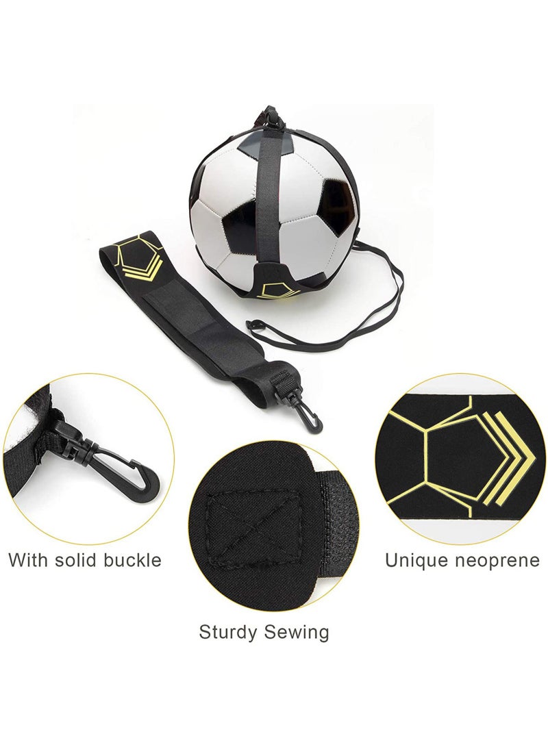 Soccer Trainer Football Kick Training Aids Hands-Free Adjustable Solo Practice Equipment with Adjustable Belt Elastic Rope Fits Ball 3, 4, and 5 - Image 4